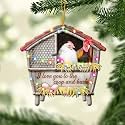 Personalized Chicken Ornament, Chicken Christmas Ornament, Custom Name Ornaments, Chickens Farm Christmas Tree Ornaments - A4