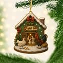 Personalized Chicken Ornament, Chicken Christmas Ornament, Custom Farm Name Ornaments, Chickens Farm Christmas Tree Ornaments, Gifts for Chickens Lovers - A10