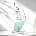 Personalized Crystal Trophy Award, Custom Awards and Trophies with Logo Photo Text, Teacher &amp; Employee Appreciation Gifts, Custom Plaque for Boss Coworker Teacher, Trophy Bulk