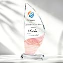 Personalized Crystal Trophy Award, Custom Awards and Trophies with Logo Photo Text, Teacher &amp; Employee Appreciation Gifts, Custom Plaque for Boss Coworker Teacher, Trophy Bulk