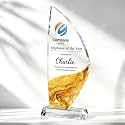 Personalized Crystal Trophy Award, Custom Awards and Trophies with Logo Photo Text, Teacher &amp; Employee Appreciation Gifts, Custom Plaque for Boss Coworker Teacher, Trophy Bulk