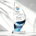 Personalized Crystal Trophy Award, Custom Awards and Trophies with Logo Photo Text, Teacher &amp; Employee Appreciation Gifts, Custom Plaque for Boss Coworker Teacher, Trophy Bulk