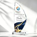 Personalized Crystal Trophy Award, Custom Awards and Trophies with Logo Photo Text, Teacher &amp; Employee Appreciation Gifts, Custom Plaque for Boss Coworker Teacher, Trophy Bulk