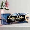 Personalized Custom Name Plate, Office Desk Decor for Women and Men, Employee Appreciation Gifts - Blue Marble