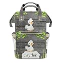 Personalized Diaper Bag Backpack Gift Watercolor Duck Ultimate Nappy Bag: Spacious, Waterproof &amp; Perfect for Travel