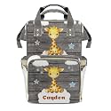 Personalized Diaper Bag Backpack Gift Watercolor Giraffe Cloud Star Cute Versatile Travel Bag: Large Capacity & Multiple Compartments for Everyone