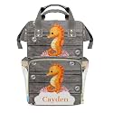 Personalized Diaper Bag Backpack Gift Watercolor Sea Horse Bubbles Large Capacity Nappy Bag: Designed for Travel &amp; Everyday Use