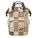 Personalized Diaper Bag Backpack Gift West Cowboy Life Wild Convenient and Durable: Waterproof Multi-Compartment Nappy Bag