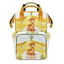 Personalized Diaper Bag Backpack Name Watercolor Camel Cactus Desert Gift the Best: Spacious Waterproof Nappy Bag for Men and Women
