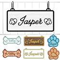 Personalized Dog Crate Name Plate, Custom Wooden Name Sign with Raised Lettering, Durable Waterproof Design for Kennel Accessories, Indoor Or Outdoor Use, Gift for Dog Lovers
