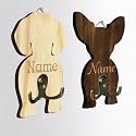 Personalized Dog Leash Holder, Custom Wooden Dog Wall Hook with Name, Wall Mounted Pet Harness Holder, Entryway Organizer for Leashes, Keys and Collars, Gift for Pet Lovers, Home Décor