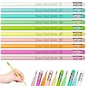 Personalized Engraved Pencils Bulk Custom Pencil with Name Text Logo Customized Pencils #2 Triangular Pencil Back to School Student Teacher's Day Gift 10pcs