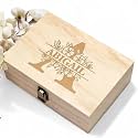 Personalized Floral Monogram Box, Engraved Bridesmaid &amp; Maid of Honor Gift