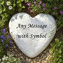 Personalized Garden Stones in Memory of Loved Ones, Engraved Heart Shape Memorial Stone Gravestones Tombstone Rocks, Sympathy Memorial Gifts for Loss of Father Dad Mom Grandma