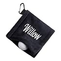 Personalized Golf Towel with Wet & Dry Tech – Custom Embroidered Name, D-Clip, Ultra-Absorbent Microfiber for Golf Balls & Clubs | Portable, Waterproof (Black)