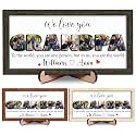 Personalized Grandpa Photo Gifts for Fathers Day, Custom Wooden Photo Decorative Sign, Grandpas Birthday Gift Ideas from Granddaughter Grandson, Best Grandpa Ever Picture Plaque for Home Office Decor