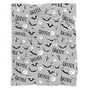 Personalized Halloween Blanket Custom Bat Blanket for Kid,40x30in