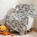 Personalized Halloween Blanket Custom Bat Blanket for Kid,50x40in