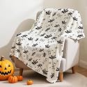 Personalized Halloween Blanket Custom Bat Blanket for Kid,80x60in