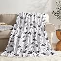 Personalized Halloween Blanket Custom Bat Blanket for Kid,60x50in
