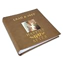 Personalized Happily Ever After Photo Album Small Leatherette 4x6 Holds 100 Photos Wedding Gift