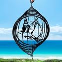 Personalized Hummingbird Metal Wind Spinners, Custom Last Name Garden Wind Spinners, Hanging Outdoor Decor, Yard Art, Hanging Wind Spinner for Indoor Lawn Patio Porch, Housewarming Gift Color04