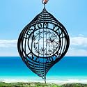 Personalized Hummingbird Metal Wind Spinners, Custom Family Name Garden Wind Spinners, Hanging Outdoor Decor, Yard Art, Hanging Wind Spinner for Indoor Lawn Patio Porch, Customized Gifts Color10