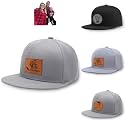 Personalized Kid Engraved Photo Baseball Cap: Custom Gray-Black Sun Hat - Adjustable Snapback Trucker Caps for Child