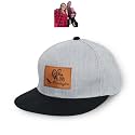 Personalized Kid Engraved Photo Baseball Cap: Custom Gray-Black Sun Hat - Adjustable Snapback Trucker Caps for Child