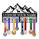 Personalized Medal Hanger Display - Custom Name Medal Holder Rack Wall Mount Decor, Trophy Shelf Tiered Award Rack Award Ribbon Hanger, Women Sports Medal Holder Rack for Dancing, Cheer, Ballet