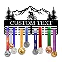 Personalized Medal Hanger Display - Custom Name Medal Holder Rack Wall Mount Decor, Trophy Shelf Tiered Award Rack Award Ribbon Hanger, Women Sports Medal Holder Rack for Dancing, Cheer, Ballet