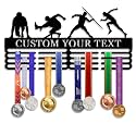Personalized Medal Hanger Display - Custom Name Medal Holder Rack Wall Mount Decor, Trophy Shelf Tiered Award Rack Award Ribbon Hanger, Women Sports Medal Holder Rack for Dancing, Cheer, Ballet