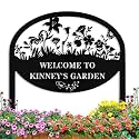 Personalized Metal Garden Signs with Stake, Custom Garden Signs for Outside