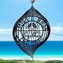 Personalized Metal Wind Spinners, Custom Name Garden Wind Spinners, Hanging Outdoor Decor, Yard Art, Hanging Wind Spinner for Indoor Lawn Patio Porch, for Couple Parents Color11