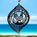 Personalized Metal Wind Spinners, Custom Name Garden Wind Spinners, Hanging Outdoor Decor, Farm Decor, Hanging Wind Spinner for Indoor Yard Lawn Patio Porch, Chicken Gifts for Women Men Color05