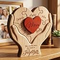 Personalized Mothers Day Wooden Puzzle, Custom Gift For Mom From Kid