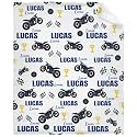 Personalized Motorcycle Dirt Bike Blanket Custom Motorcycle Blanket
