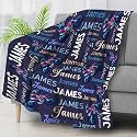 Personalized Motorcycle Dirt Bike Blanket Custom Motorcycle Blanket