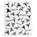 Personalized Motorcycle Dirt Bike Blanket Custom Motorcycle Blanket