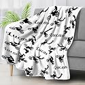 Personalized Motorcycle Dirt Bike Blanket Custom Motorcycle Blanket