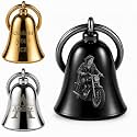 Personalized Motorcycle Bell, Custom Engraved Guardian Bell with Photo Text, Double-Sided Stainless Steel Biker Gifts for Men, Father's Day & Birthdays