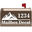 Personalized Mountain Mailbox Decal House Number Address Vinyl Sticker