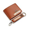 Personalized Name amp Charm Leather Wallet amp
