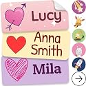 Personalized Name Labels for Kids (140 Labels) - Durable & Waterproof Custom Name Stickers for Clothing Tags, School Supplies, Camp & Daycare - Forever (1.2”x0.5”)