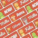 Personalized Name Labels for Kids (210 Labels) - Durable &amp; Waterproof Custom Name Stickers for Clothing Tags, School Supplies, Camp &amp; Daycare - Galaxy (1.2”x0.5”)