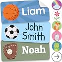 Personalized Name Labels for Kids (210 Labels) - Durable & Waterproof Custom Name Stickers for Clothing Tags, School Supplies, Camp & Daycare - League (1.2”x0.5”)