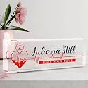 Personalized Name Plate for Desk, Nurse Office Decor for Women and Men, Employee Appreciation Gifts (Nurse Funds)