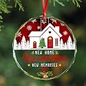 Personalized New Home Crystal Ornament, Custom for New Home Owner, 1st Christmas in Our New Home, 1st Home Keepsake, Housewarming Gifts for New House, Gift Ideas for Couple, Home Owners