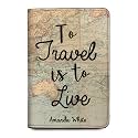 Personalized Passport Holder - Custom Vegan Leather RFID Passport Cover