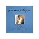 Personalized Photo Album For Couples, Holds 200 4" x 6" Photos, Engraved Hand Drawn Hearts Leatherette Picture Album, Gifts For Her, Wedding Gift